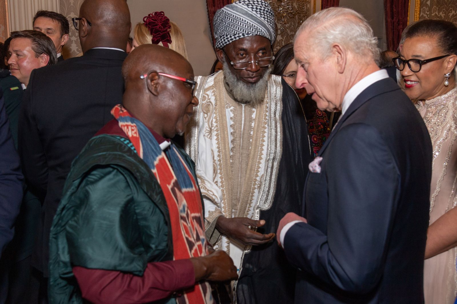 King Charles with Imam & Pastor - Commonwelath Peace Prize