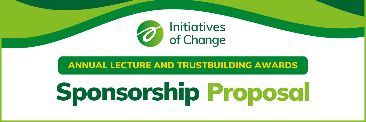 IofC Annual Lecture & Trustbuilding Awards Sponsorship